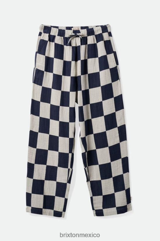 Brixton vestir azul marino lavado mujer pantalón mykonos con cordón DV42H467