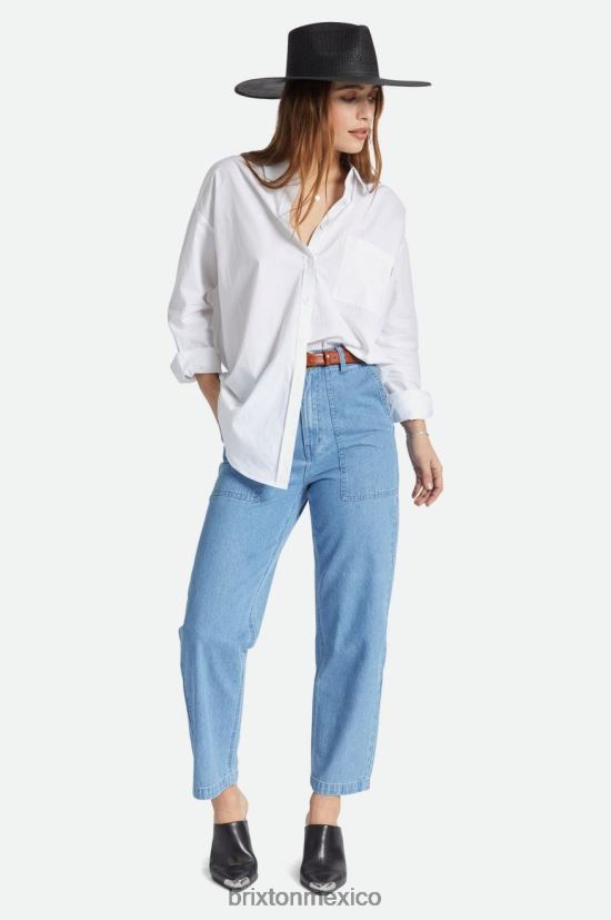 Brixton vestir índigo descolorido mujer pantalón vancouver DV42H469