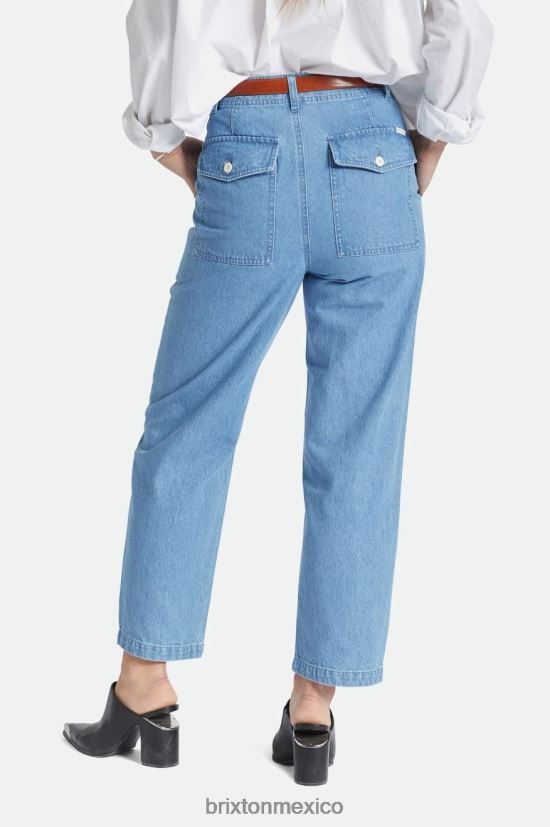 Brixton vestir índigo descolorido mujer pantalón vancouver DV42H469