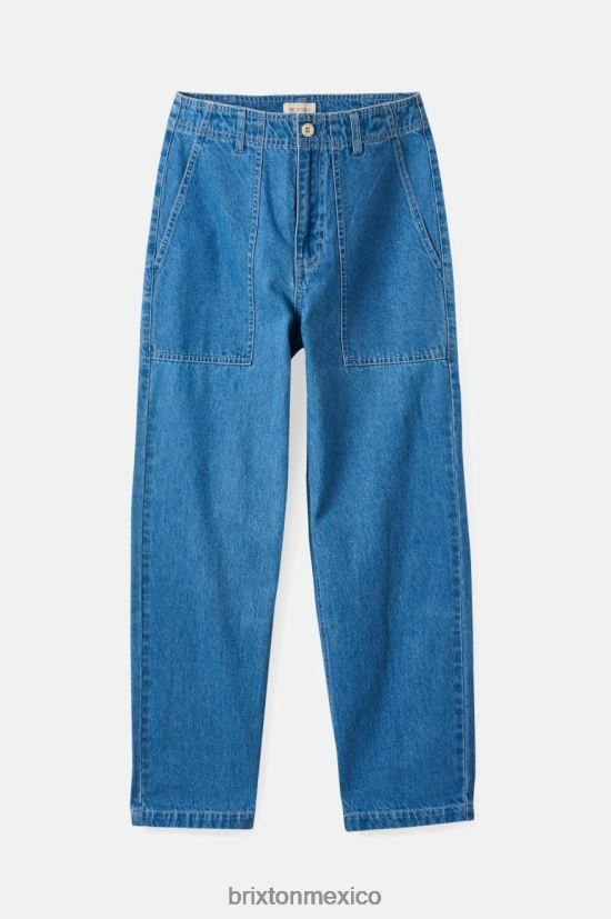 Brixton vestir índigo descolorido mujer pantalón vancouver DV42H469
