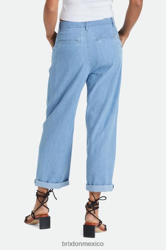 Brixton vestir índigo descolorido mujer pantalon victoria DV42H479