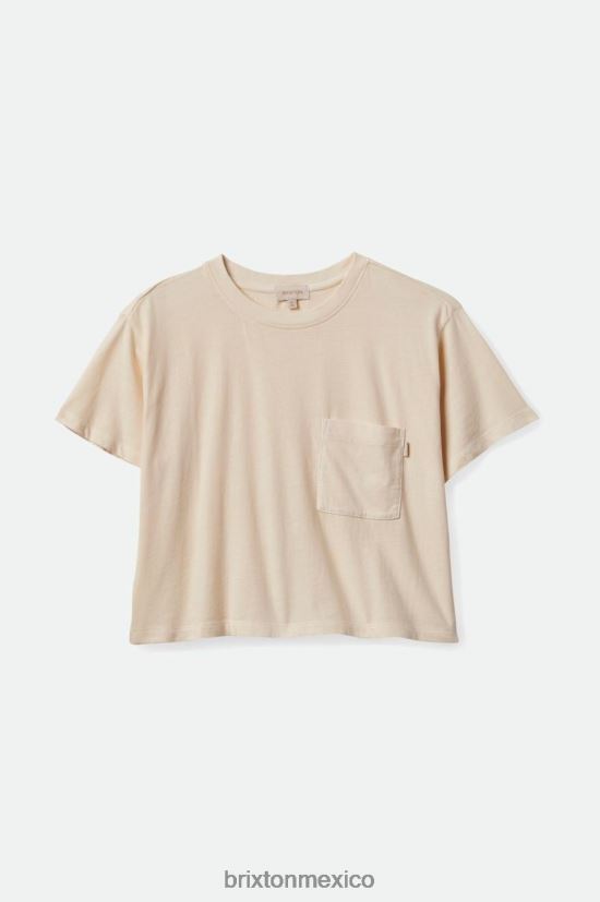 Brixton vestir gorra blanca mujer camiseta con bolsillo sin preocupaciones DV42H428