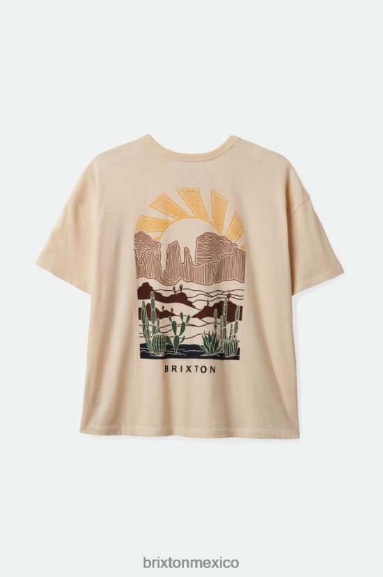 Brixton vestir gorra blanca mujer cultivar camiseta boyfriend extragrande DV42H426