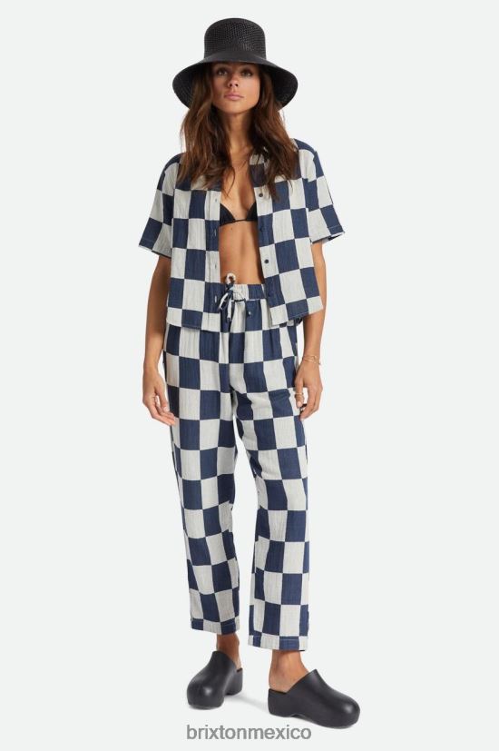 Brixton vestir azul marino lavado mujer mykonos boxy s/s tejido DV42H413