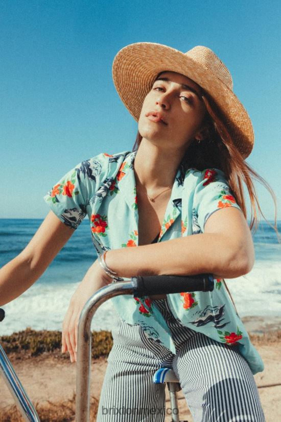 Brixton vestir canal azul mujer bunker paraíso s/s tejido DV42H418