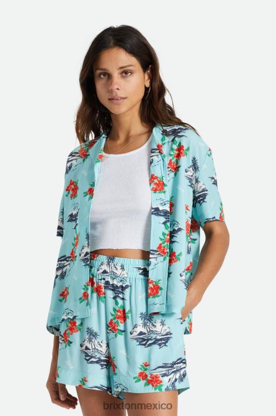 Brixton vestir canal azul mujer bunker paraíso s/s tejido DV42H418