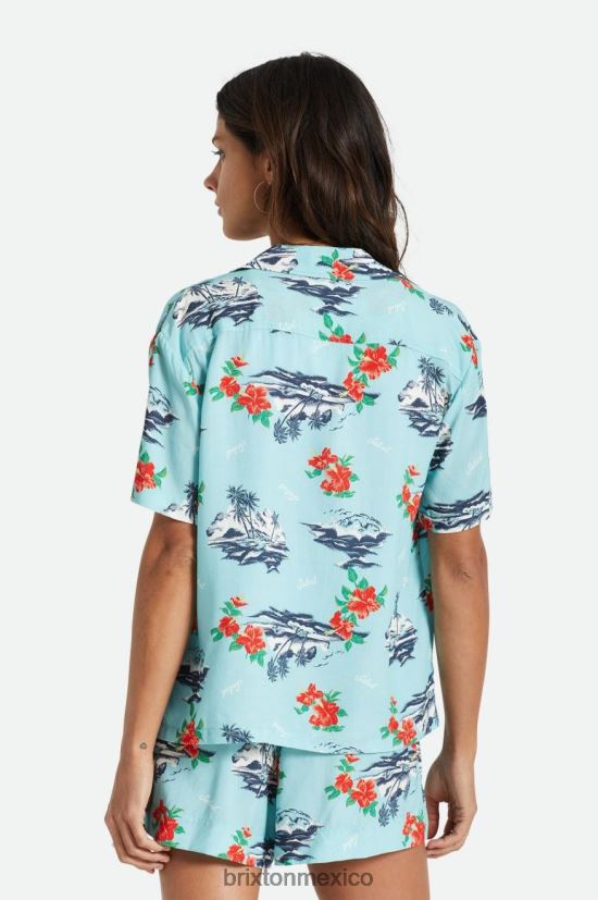 Brixton vestir canal azul mujer bunker paraíso s/s tejido DV42H418