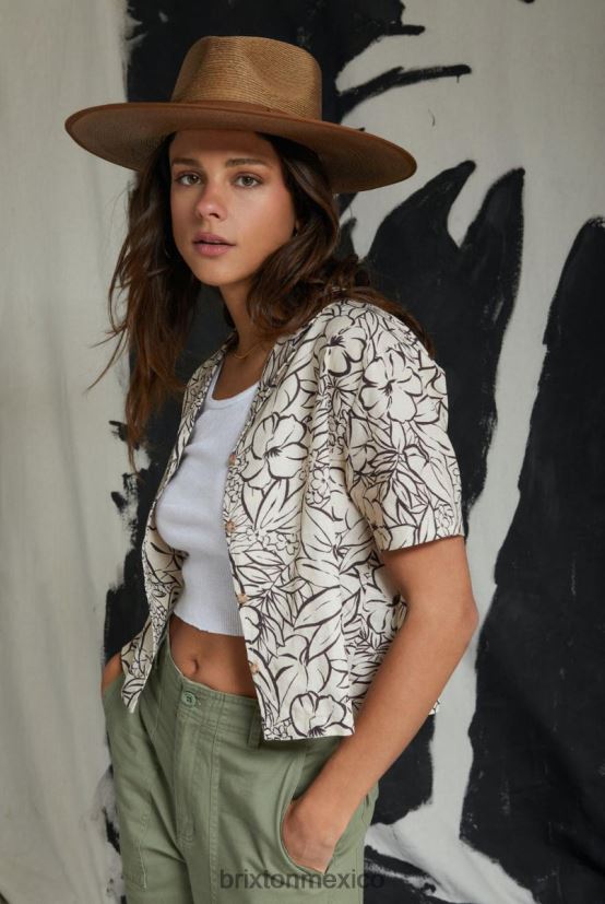 Brixton vestir gorra blanca mujer lino indo s/s tejido DV42H447