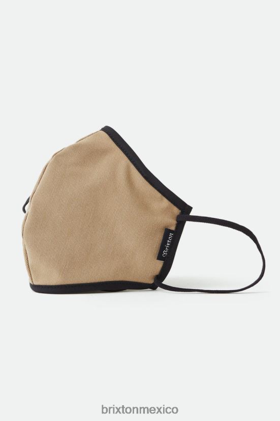 Brixton accesorios caqui unisexo mascarilla facial antimicrobiana elástica en 4 direcciones DV42H385