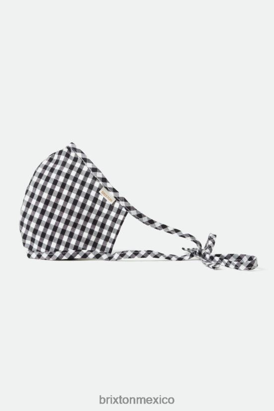 Brixton accesorios cuadros negros unisexo mascarilla antimicrobiana ligera DV42H402