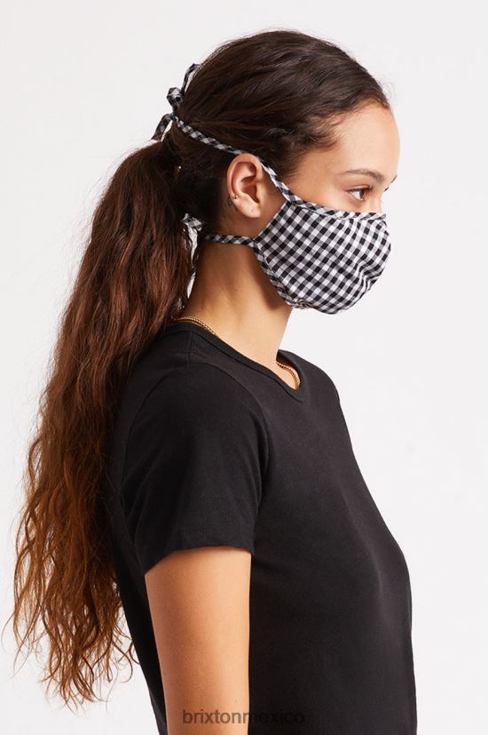 Brixton accesorios cuadros negros unisexo mascarilla antimicrobiana ligera DV42H402