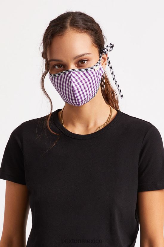 Brixton accesorios guinga morada unisexo mascarilla antimicrobiana ligera DV42H406