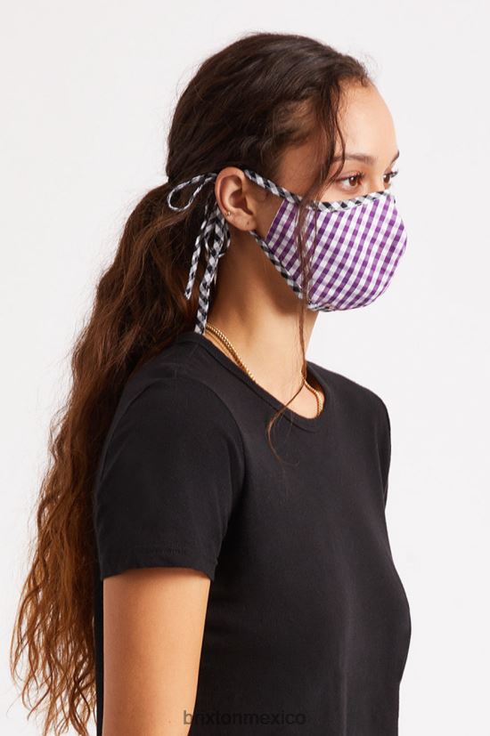 Brixton accesorios guinga morada unisexo mascarilla antimicrobiana ligera DV42H406