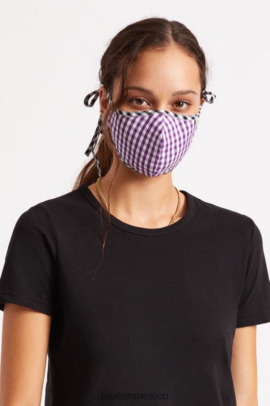Brixton accesorios guinga morada unisexo mascarilla antimicrobiana ligera DV42H406