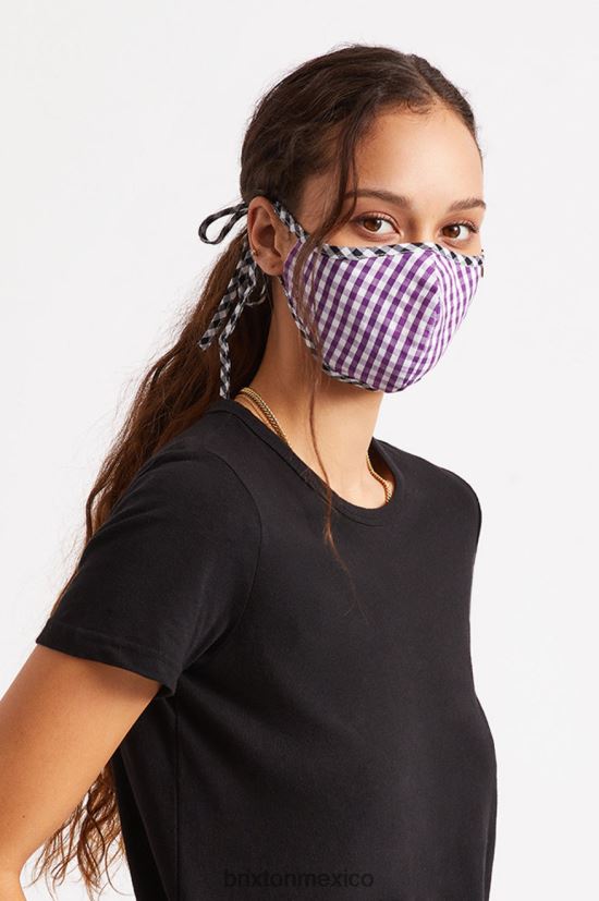 Brixton accesorios guinga morada unisexo mascarilla antimicrobiana ligera DV42H406
