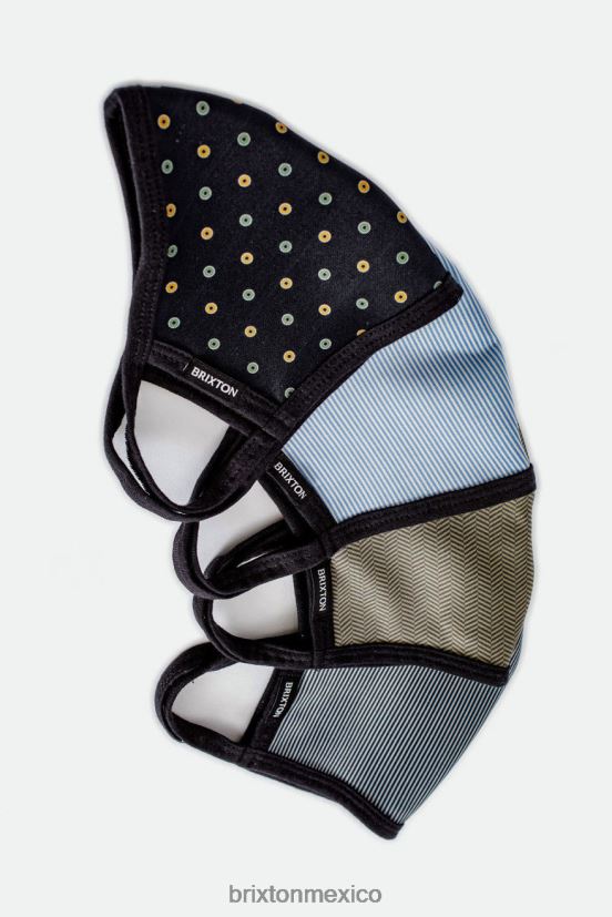Brixton accesorios lunares negros unisexo mascarilla reversible DV42H397