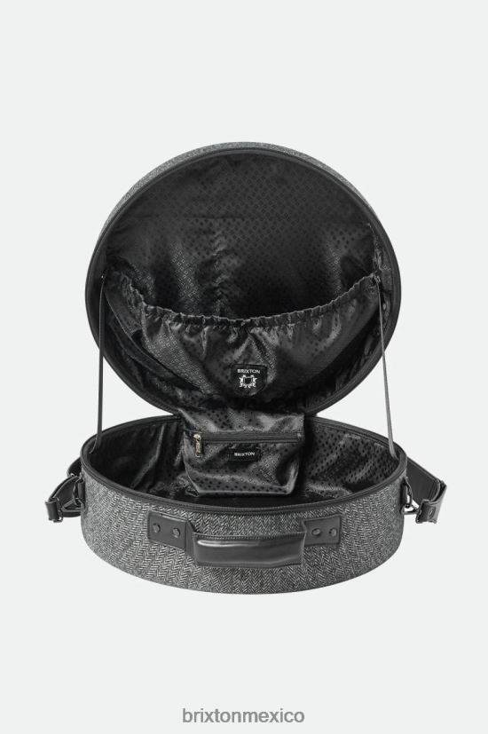 Brixton accesorios gris negro unisexo hecho correctamente el estuche de viaje fedora DV42H345