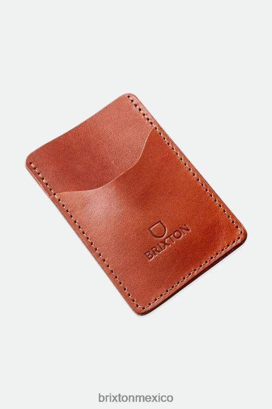 Brixton x Artifact accesorios marrón unisexo cartera tarjetero de piel DV42H371