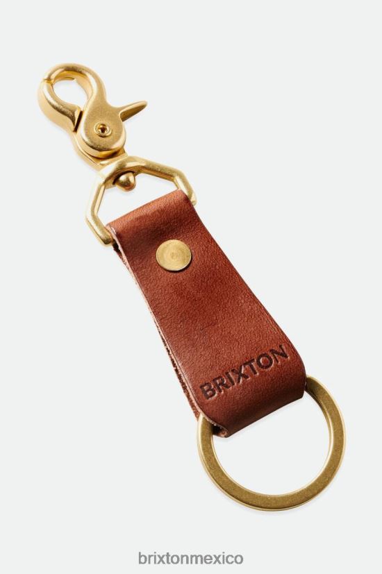 Brixton x Artifact accesorios marrón unisexo clip de cuero para llaves DV42H375