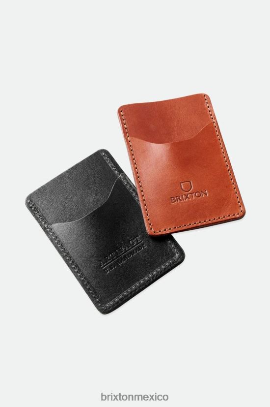 Brixton x Artifact accesorios negro unisexo cartera tarjetero de piel DV42H370
