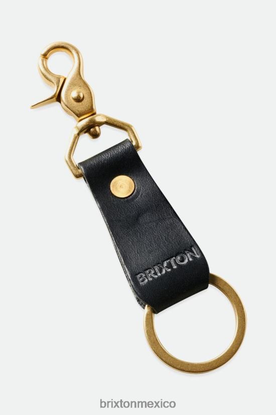 Brixton x Artifact accesorios negro unisexo clip de cuero para llaves DV42H374