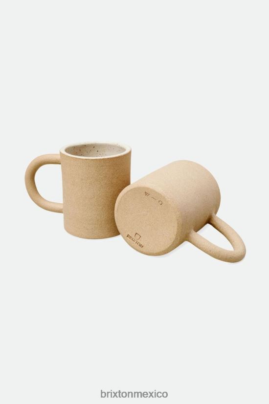 Brixton x O-M accesorios beige unisexo taza de cerámica hecha a mano DV42H368
