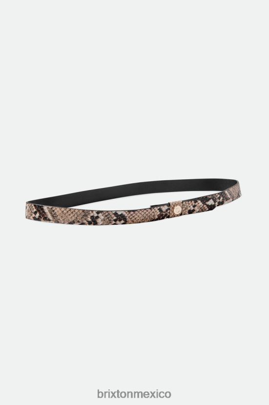 Brixton accesorios Cafe Blanco unisexo banda ajustable para sombrero con piel de serpiente DV42H349