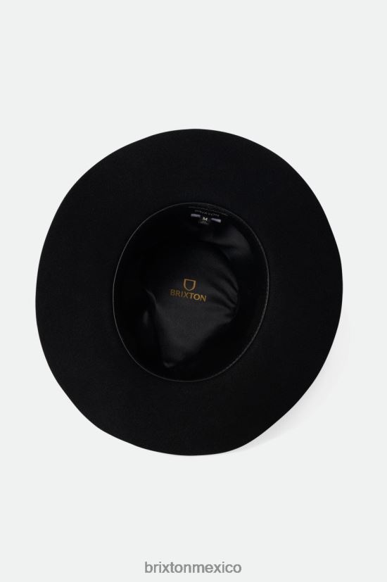 Brixton accesorios negro unisexo sombrero de vaquero del río whisky DV42H206