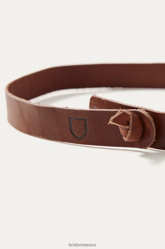Brixton x Artifact accesorios marrón unisexo banda de sombrero ajustable de cuero DV42H373