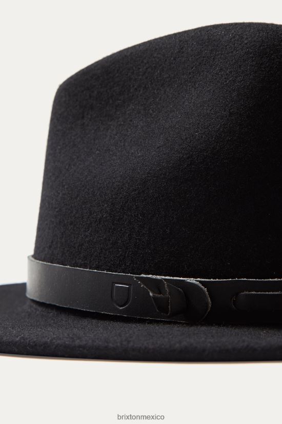 Brixton x Artifact accesorios negro unisexo banda de sombrero ajustable de cuero DV42H372